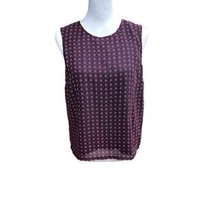 Banana Republic Outlet  Sleeveless Top Size Small Blue Red White